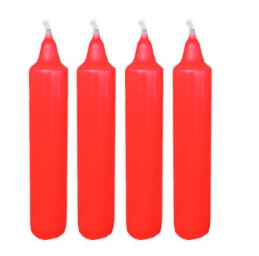4 bougies de l'Avent rouge